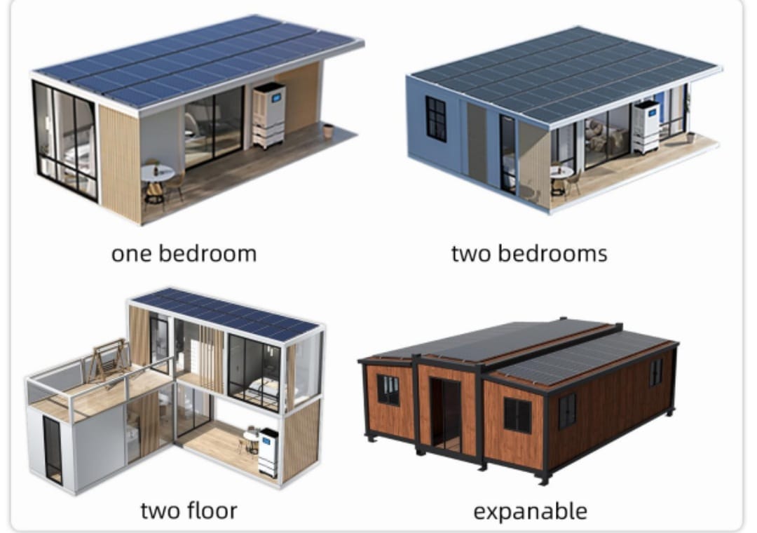 ΠΤΥΣΣΟΜΕΝΟ ΣΠΙΤΙ. εύκολη τοποθέτηση, μεταφορά και επιλογή επίπλωσης + εξαρτήματα όπως ηλιακά πάνελ και μονάδα ερκοντίσιον
