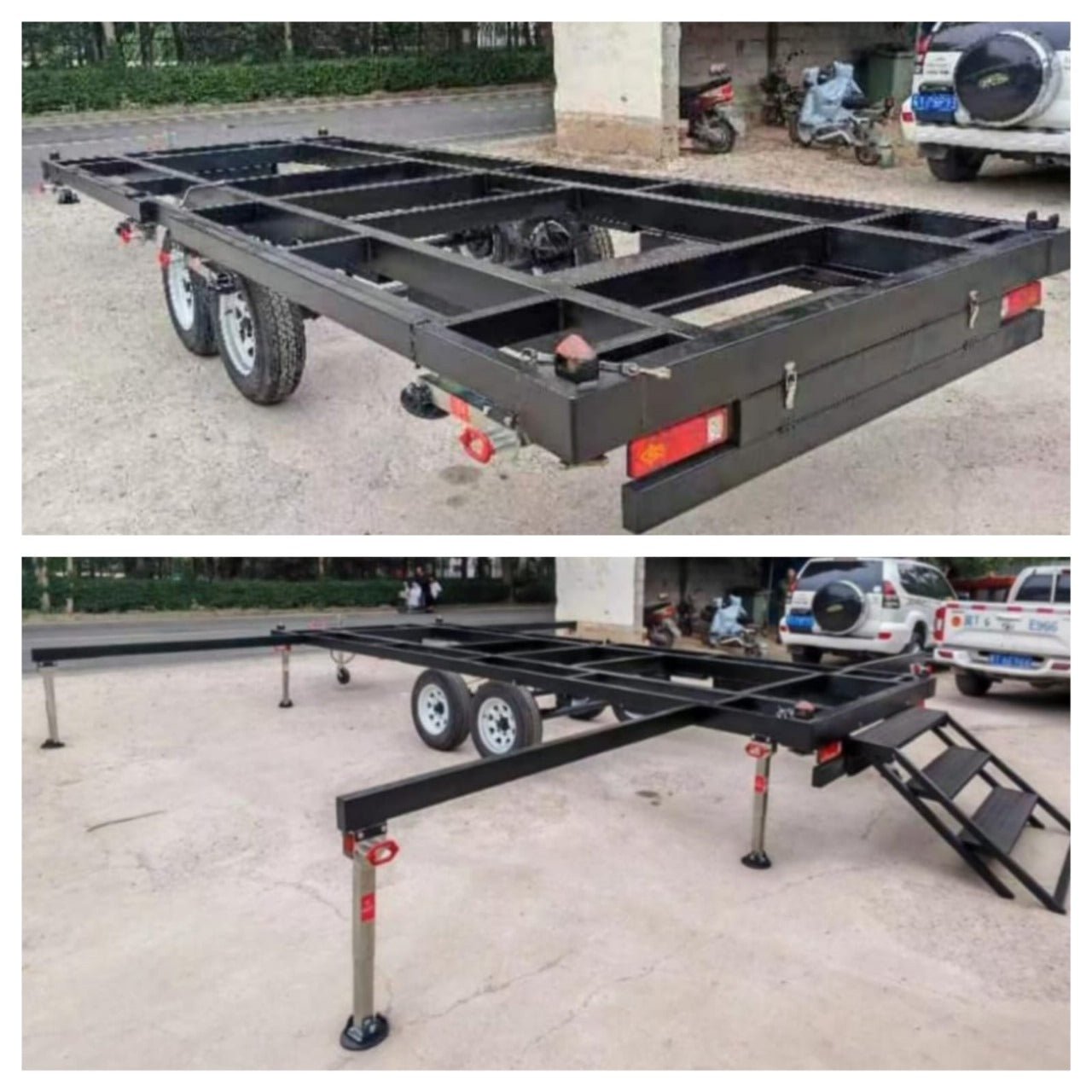 Coffe shop design comes in 2 sizes 73m2/35m2 and also a trailer for easy transport