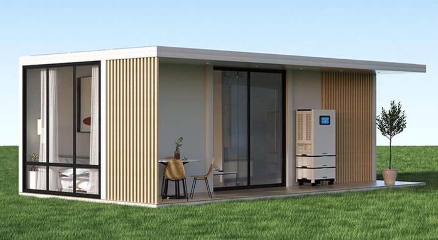 ΠΤΥΣΣΟΜΕΝΟ ΣΠΙΤΙ. εύκολη τοποθέτηση, μεταφορά και επιλογή επίπλωσης + εξαρτήματα όπως ηλιακά πάνελ και μονάδα ερκοντίσιον